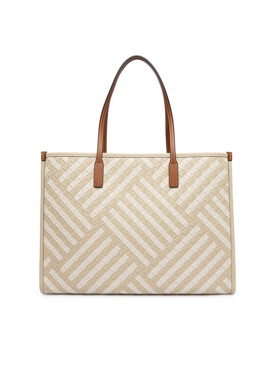 Tommy Hilfiger Tommy Hilfiger Ročna torba Th City Tote AW0AW18394 Bež