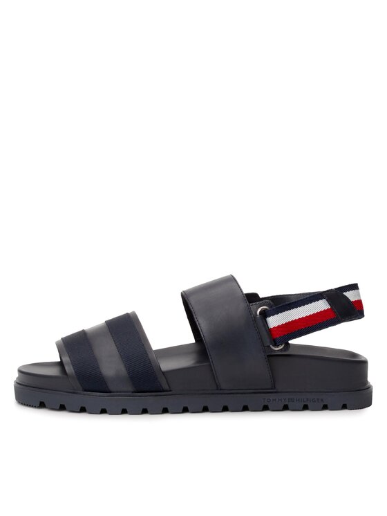 Tommy Hilfiger Tommy Hilfiger Szandál Elevated Hilfiger Strappy Sandal FM0FM05008 Sötétkék