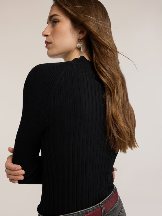 Motivi Motivi Sweter M275W003991N033 Czarny Slim Fit