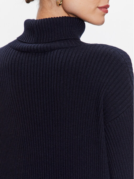 Fabiana Filippi Fabiana Filippi Krekls ar augstu apkakli MAD222W039 Tumši zils Regular Fit