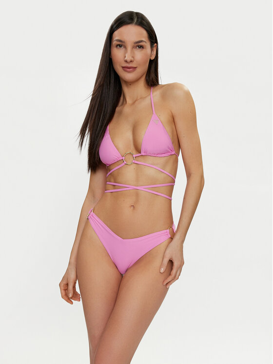Guess Guess Dół od bikini E4GO34 MC04R Różowy