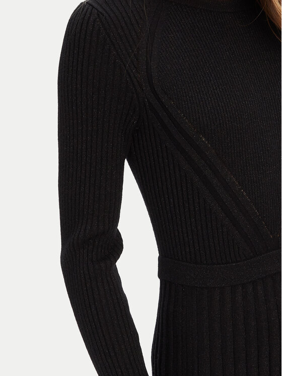 United Colors Of Benetton United Colors Of Benetton Sukienka dzianinowa 1QMKDV01W Czarny Regular Fit