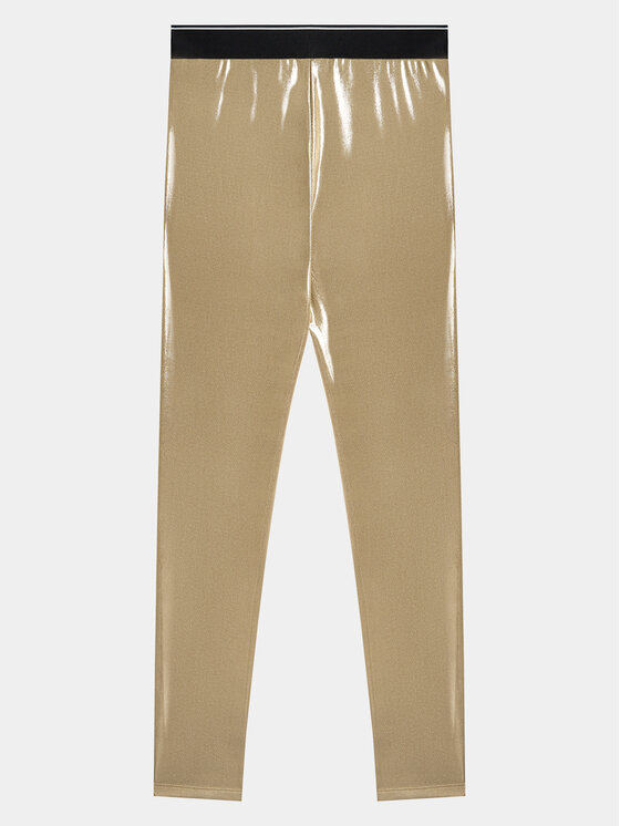 Calvin Klein Jeans Calvin Klein Jeans Colanți Metallic IG0IG02403 Auriu Slim Fit