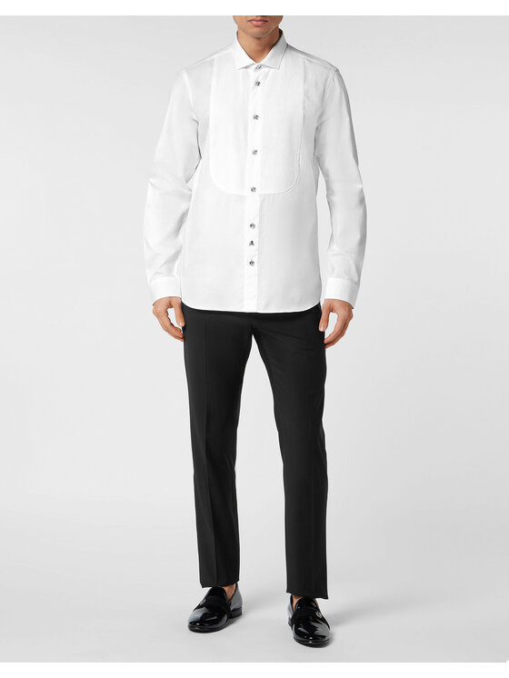 PHILIPP PLEIN PHILIPP PLEIN Camicia 3875 Bianco Regular Fit