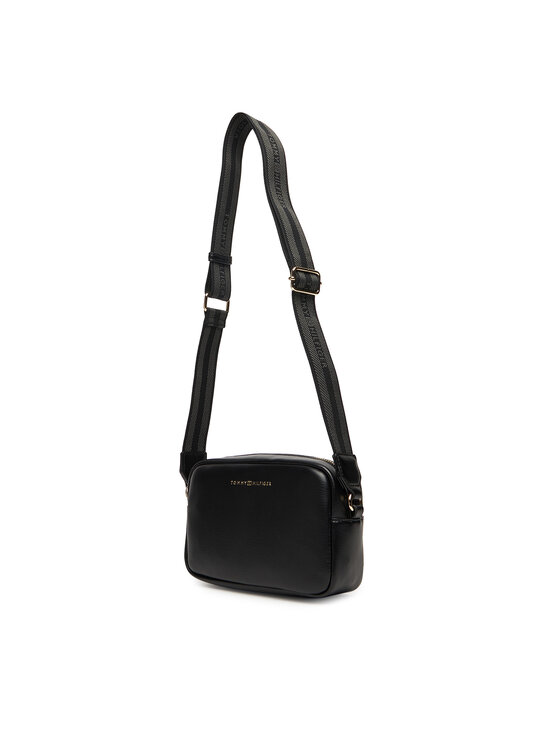 Tommy Hilfiger Tommy Hilfiger Ročna torba Th Logotape AW0AW17689 Črna