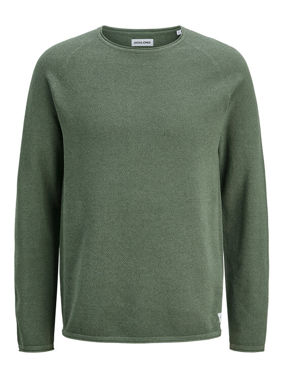 Jack&Jones Jack&Jones Džemper Hill 12157321 Zelena Regular Fit