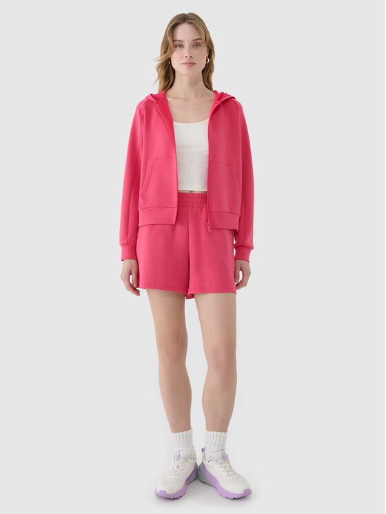 4F 4F Felpa 4FWSS25TSWSF1577-54S Rosa Regular Fit