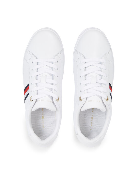 Tommy Hilfiger Tommy Hilfiger Superge Essential Stripes Court Sneaker FW0FW07449 Bela