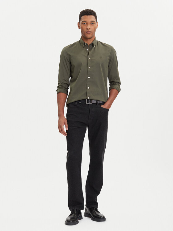 Marc O'Polo Marc O'Polo Hemd 528 7268 42342 Grün Regular Fit
