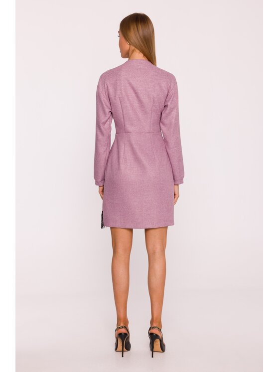 Made of Emotion Made of Emotion Sukienka wieczorowa M871 Brązowy Modern Slim Fit