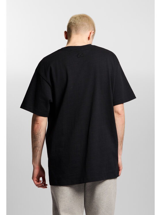 PROSTO. PROSTO. T-Shirt Jacquard Label KL261MTEE1042 Czarny Oversize