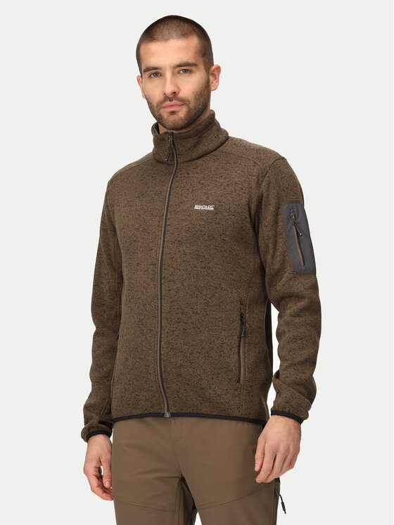 Regatta Fleecová mikina Newhill RMA554 Hnedá Regular Fit