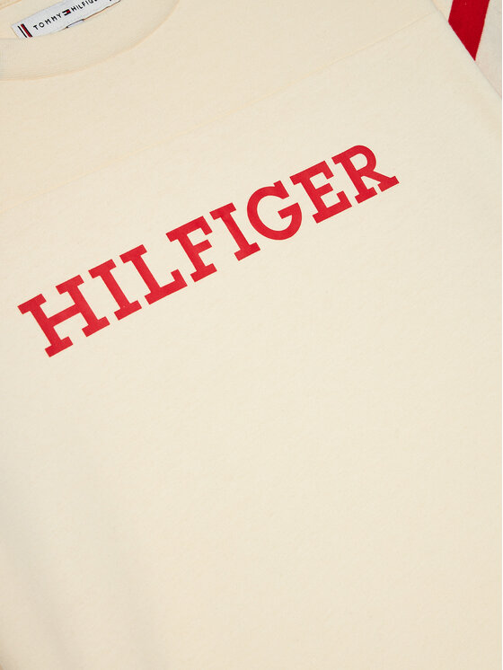 Tommy Hilfiger Tommy Hilfiger T-krekls Monotype Varsity KG0KG07717 D Bēšs Relaxed Fit