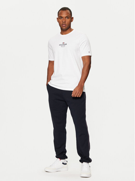 Tommy Hilfiger Tommy Hilfiger T-krekls MW0MW38980 Balts Regular Fit