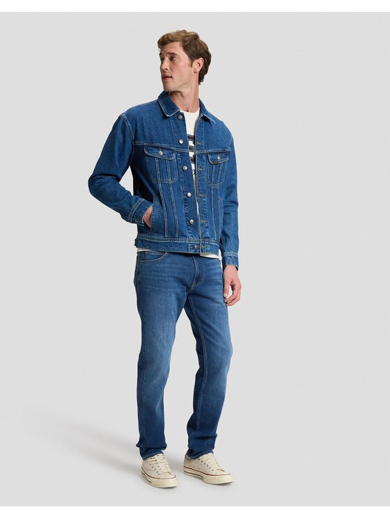 Lee Lee Kurtka jeansowa RELAXED RIDER JACKET Niebieski Regular Fit