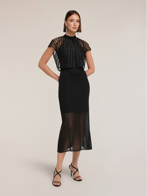 Motivi Motivi Blusa 2053Q001958N033 Nero Cropp Fit