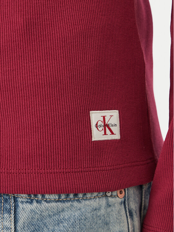 Calvin Klein Jeans Calvin Klein Jeans Bluzka LV047G207G Bordowy Regular Fit