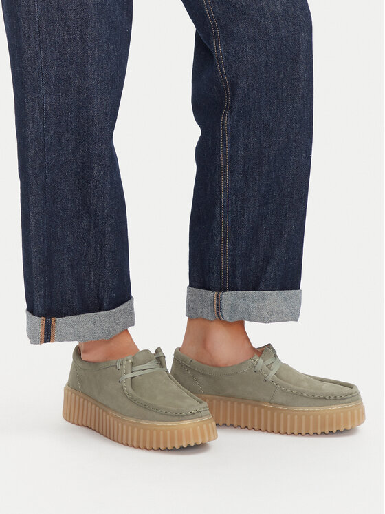 Clarks Clarks Poltopánky Torhill Bee 26181190 Zelená