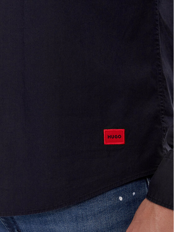 HUGO Hugo Cămașă Ermo 50500216 Bleumarin Slim Fit