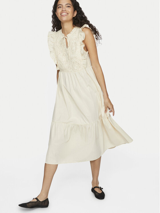 Vila Vila Vestito estivo Krista 14106337 Beige Regular Fit