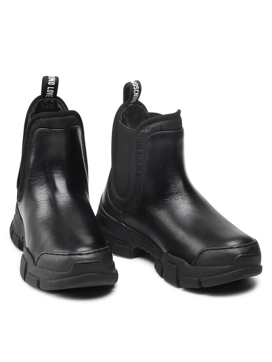 LOVE MOSCHINO LOVE MOSCHINO Боти тип челси JA15614G0DIAI00A Черен