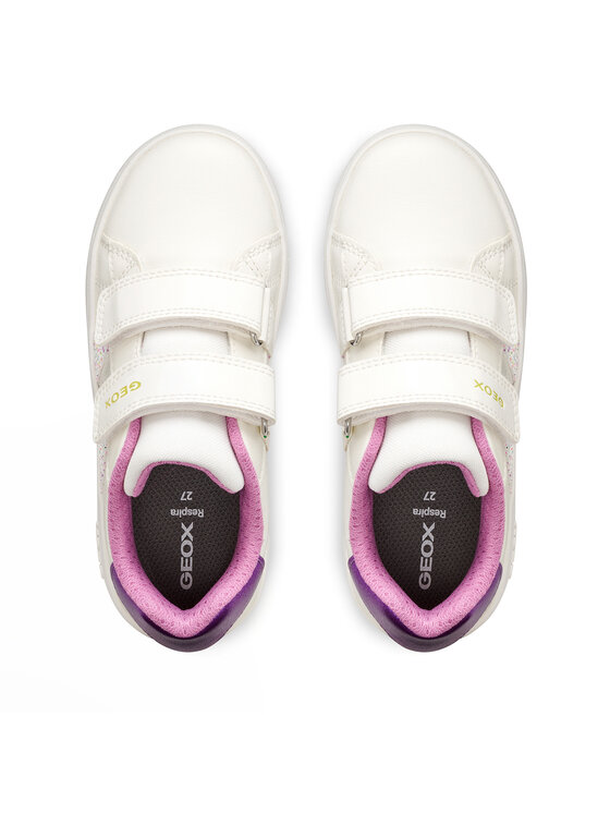 Geox Geox Сникърси J Eclyper Girl J45LRA 054EW C0653 M Бял