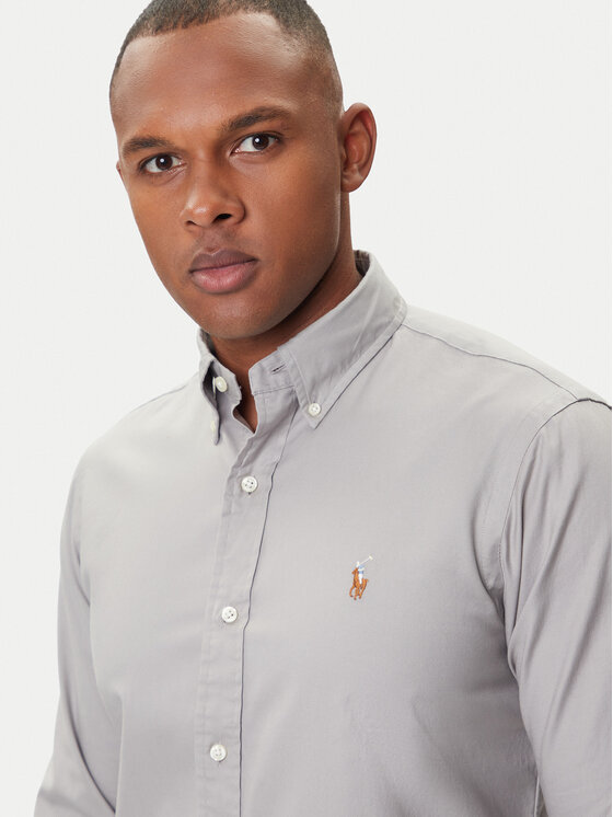Polo Ralph Lauren Polo Ralph Lauren Cămașă 710P06688004 Gri Custom Fit