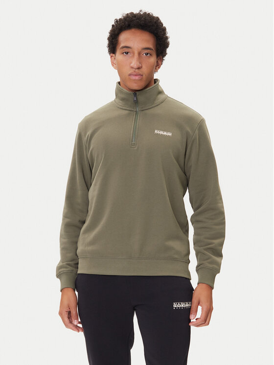 Napapijri Napapijri Felpa B-Small Box Hz NP0A88TO Verde Relaxed Fit