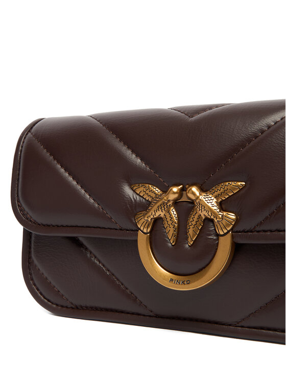 PINKO PINKO Kabelka Love Box Baguette Al 25-26 PLTT 105083 A2W2 Hnedá