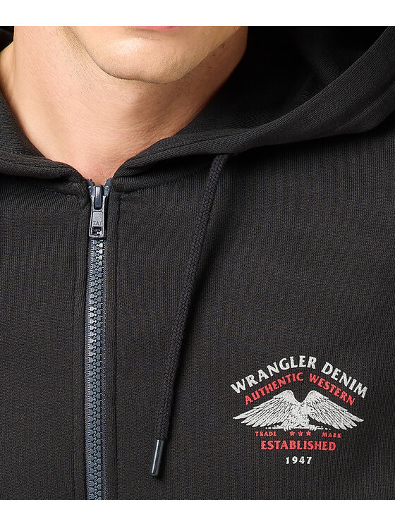 Wrangler Wrangler Bluza 112362888 Czarny Regular Fit