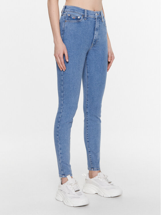 Tommy Jeans Jeans hlače Sylvia DW0DW15741 Modra Skinny Fit
