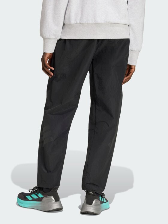 adidas adidas Spodnie materiałowe 163021 Czarny Loose Fit
