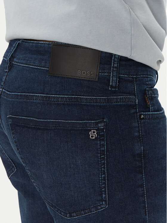 BOSS BOSS Džínsové šortky Delaware Shorts Bo 50537815 Tmavomodrá Slim Fit