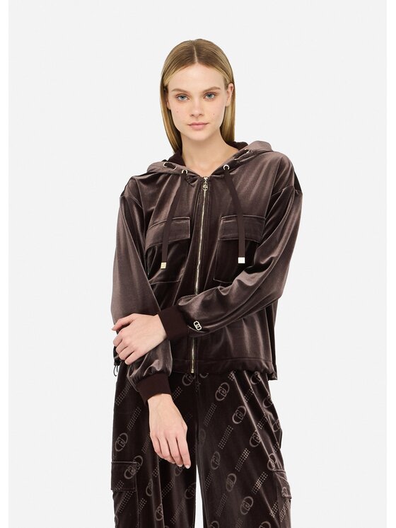 Liu Jo Damska 'Bluza, rozmiar S, Brązowa, TF5108J495590915