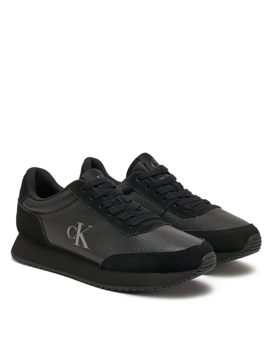 Calvin Klein Jeans Calvin Klein Jeans Laisvalaikio batai Runner Laceup Low Mix Mg YW0YW01798 Juoda