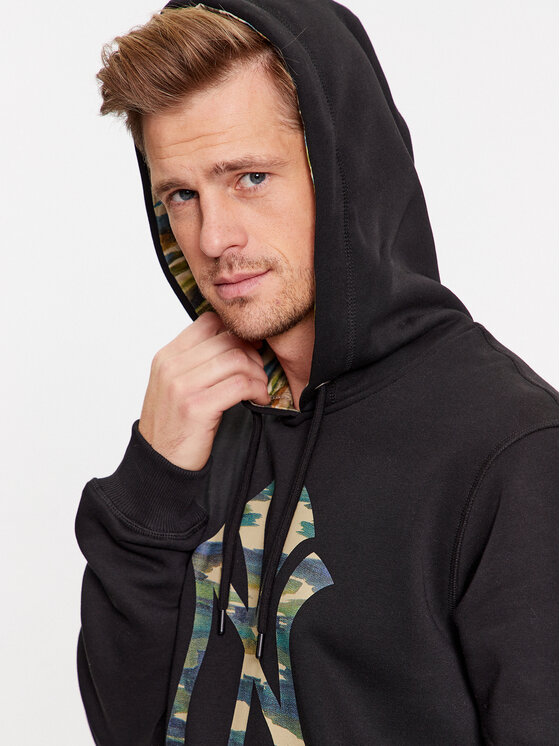 47 Brand 47 Brand Суитшърт New York Yankees BB017PMAZJR590415JK Черен Regular Fit