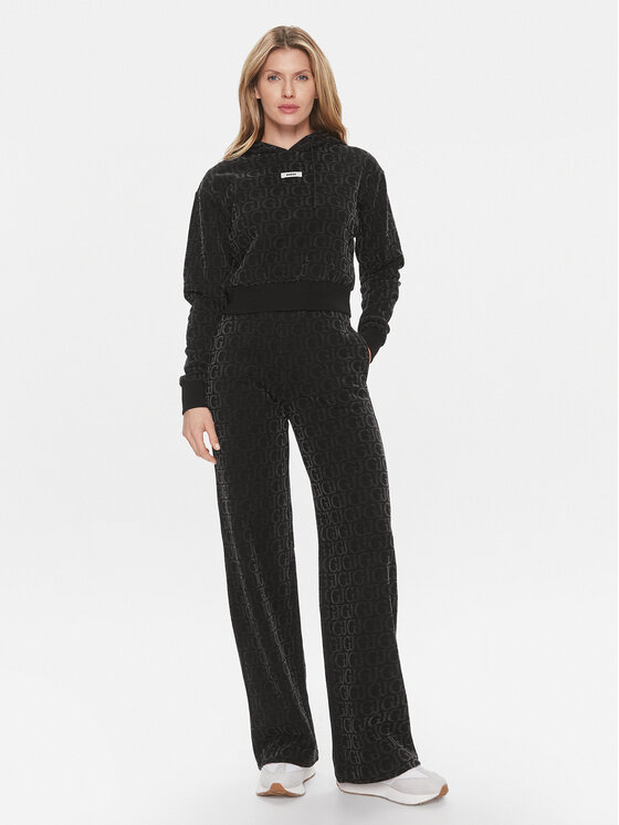 Guess Guess Felpa Gj Logo V4RQ14 KC2W0 Nero Regular Fit