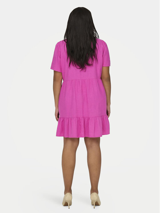 ONLY Carmakoma ONLY Carmakoma Sommerkleid Cartiri 15311976 Rosa Regular Fit