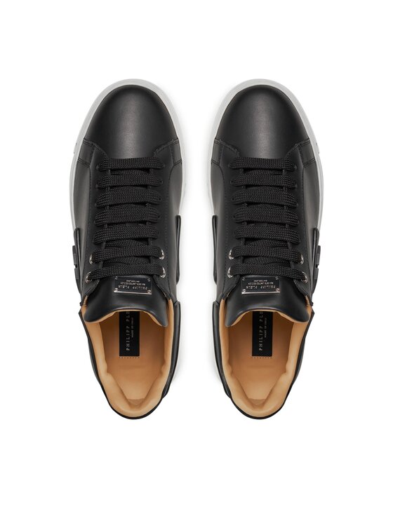 PHILIPP PLEIN PHILIPP PLEIN Sneakersy Lo-Top Sneakers Phantom Kick$ Leather Hexagon FABS USC0263 PLE010N Čierna