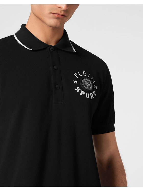 Plein Sport Plein Sport Polo 13033 Czarny Slim Fit