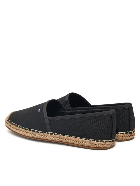 Tommy Hilfiger Tommy Hilfiger Espadrilky Flag Canvas Espadrille FW0FW08541 Černá