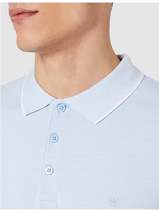 Wrangler Wrangler T-shirt SS REFINED POLO Blu Regular Fit