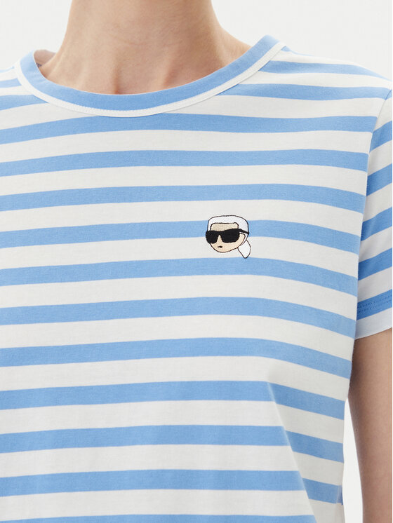 KARL LAGERFELD KARL LAGERFELD T-Shirt A1W17099 Modrá Regular Fit