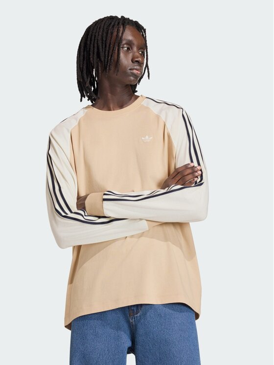 adidas adidas Longsleeve 161521 Beżowy Loose Fit
