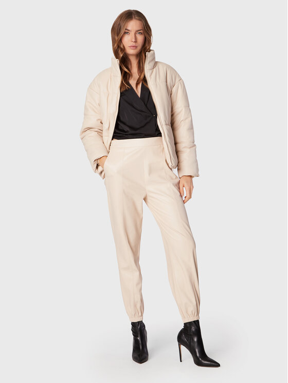 Liu Jo Liu Jo Jakna od imitacije kože WF2175 E0392 Bež Regular Fit