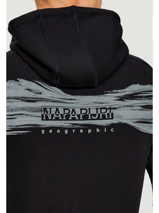 Napapijri Napapijri Felpa B-BACK GRAPHIC H Nero Modern Fit