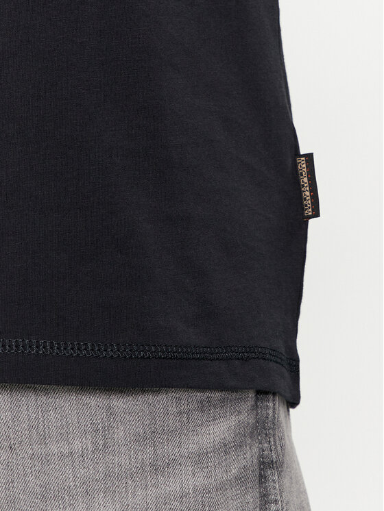 Napapijri Napapijri T-krekls S-Kreis NP0A4HQR Melns Regular Fit