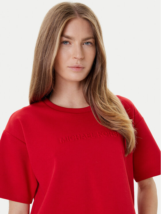 MICHAEL Michael Kors MICHAEL Michael Kors T-särk MT551T65MF Punane Relaxed Fit