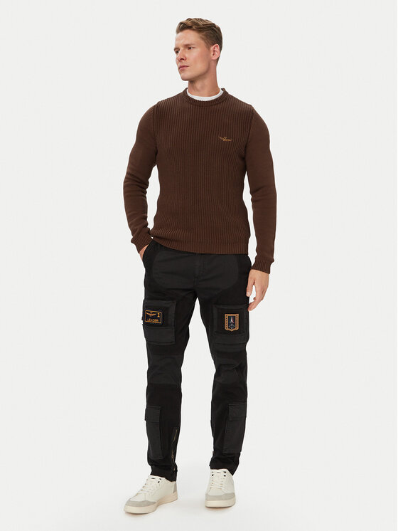 Aeronautica Militare Aeronautica Militare Светр 262MA1571UL00409 Коричневий Regular Fit