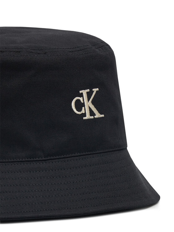 Calvin Klein Jeans Calvin Klein Jeans Klobuk Embroidered Monogram Bucket Hat LV04K5020G Črna